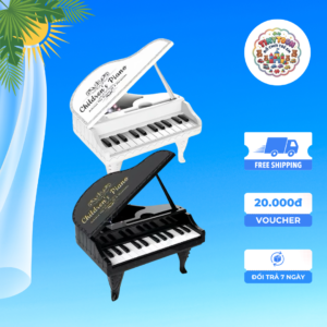 🎹 Đàn Piano Mini 26 Phím Cho Bé – Kèm Đèn & Nhạc Không Lời