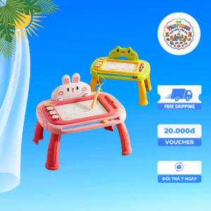 🖍️ Bảng Vẽ Tự Xóa Thông Minh Bi's House Cho Bé