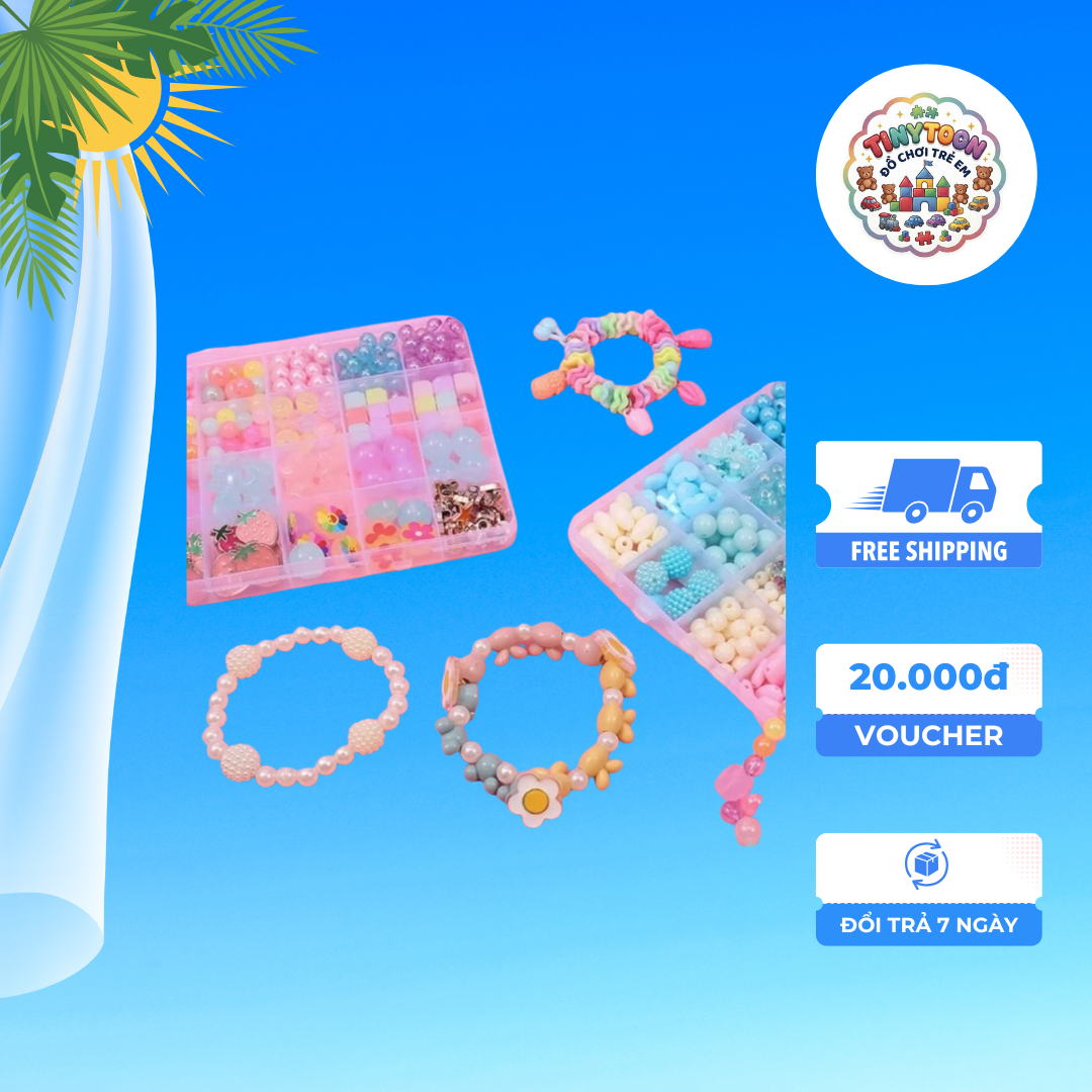 💎 Bộ Dụng Cụ Làm Trang Sức Hạt DIY Cho Bé Gái - Ảnh 9