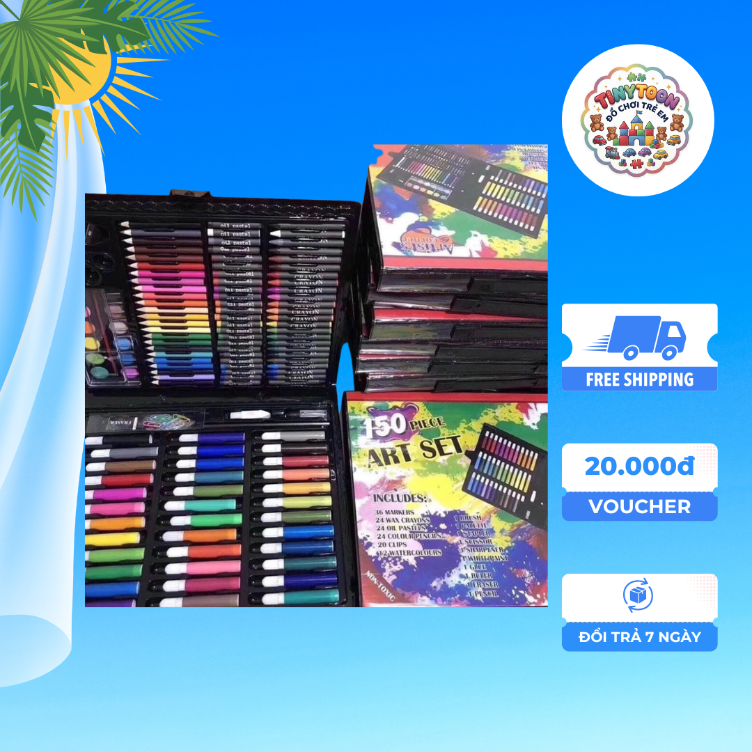 🎨 Bộ Dụng Cụ Mỹ Thuật Sáng Tạo Cho Bé - Ảnh 3