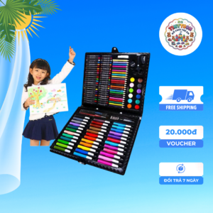 🎨 Bộ Dụng Cụ Mỹ Thuật Sáng Tạo Cho Bé