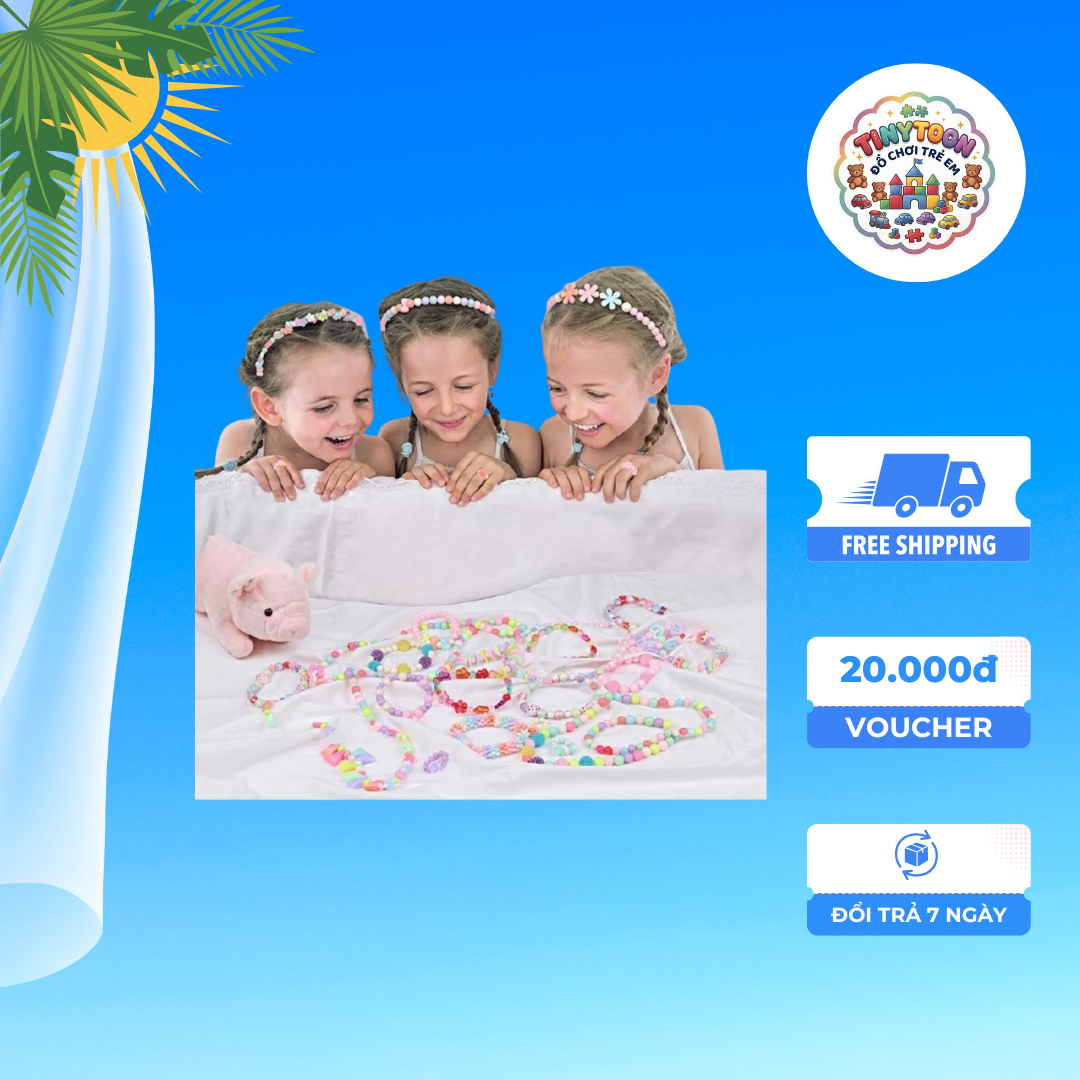 💎 Bộ Dụng Cụ Làm Trang Sức Hạt DIY Cho Bé Gái