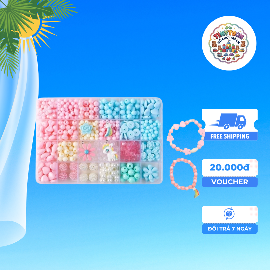 💎 Bộ Dụng Cụ Làm Trang Sức Hạt DIY Cho Bé Gái - Ảnh 5