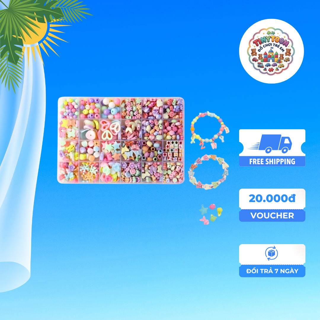 💎 Bộ Dụng Cụ Làm Trang Sức Hạt DIY Cho Bé Gái - Ảnh 7
