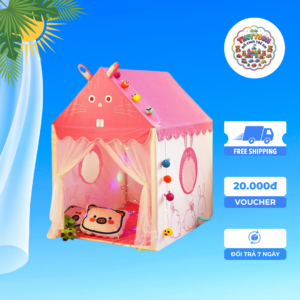 Alternative view of Lều Cho Bé Hình Thú Dễ Thương – Nhà Bóng Mini Gấp Gọn Cao Cấp