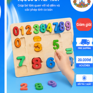 Alternative view of Bảng Ghép Hình Gỗ Montessori Thông Minh Cho Bé