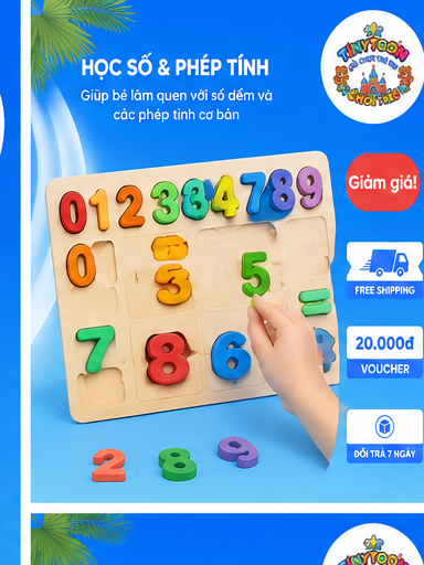 Bảng Ghép Hình Gỗ Montessori Thông Minh Cho Bé - Ảnh 2